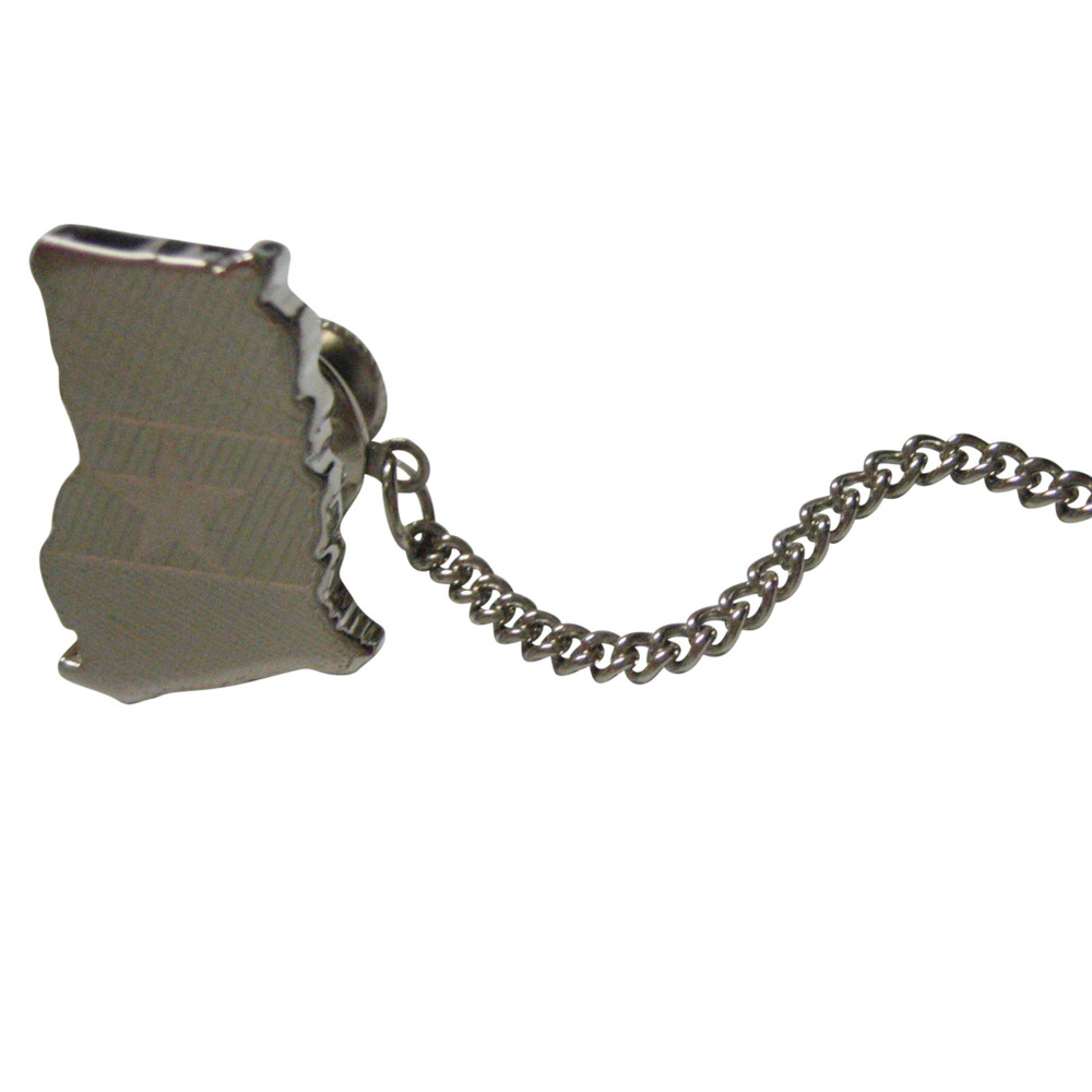 Ghana Map Shape And Flag Design Tie Tack - image 1